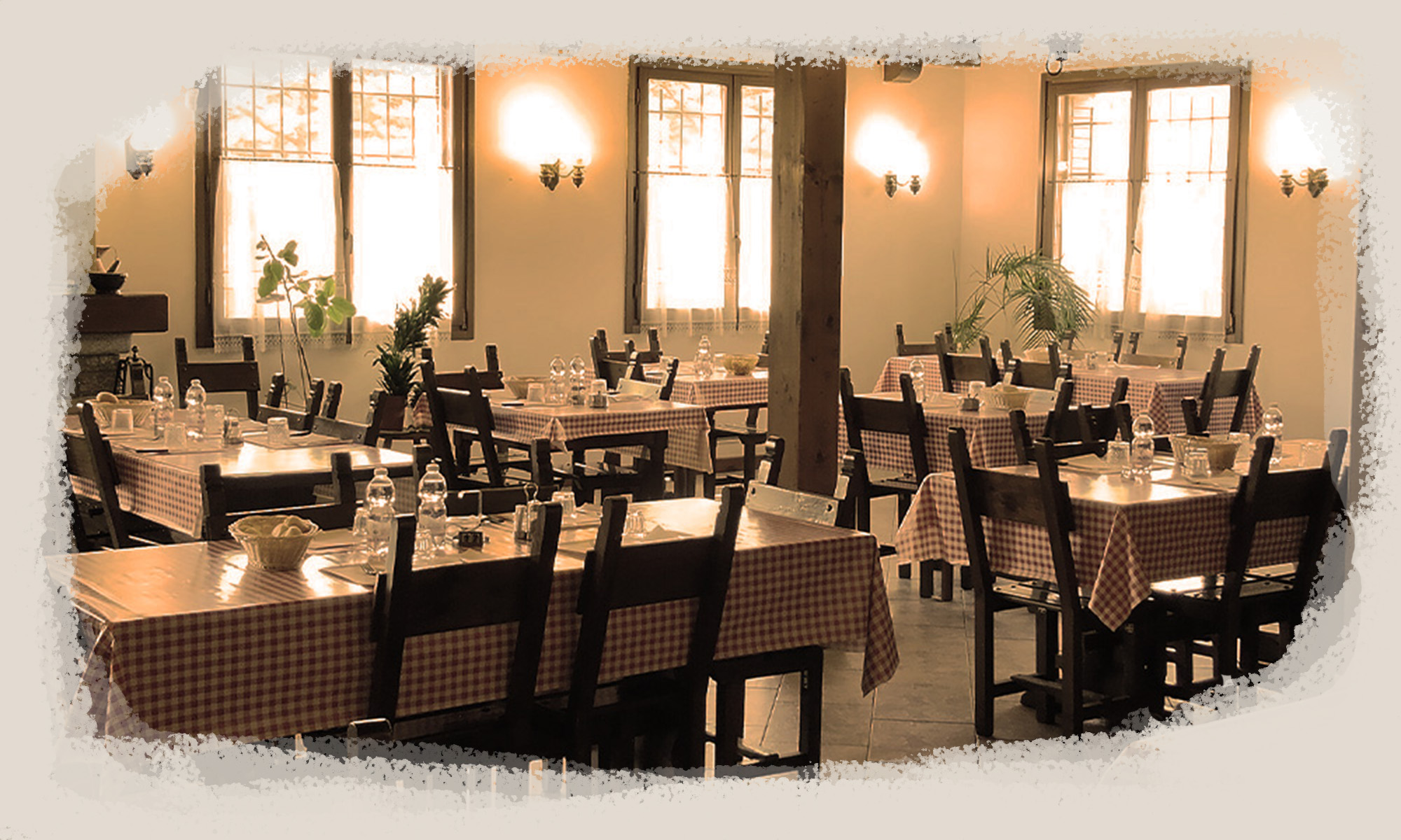 Vini e sala dell'Agriturismo Moonlight
